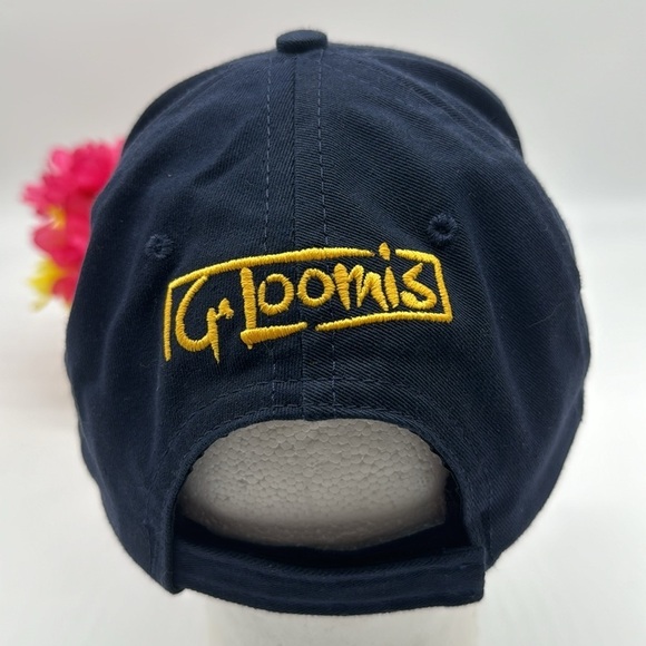 G. Loomis Navy Blue Yellow Baseball Fishing Hat Adjustable HT6321 - Picture 3 of 4